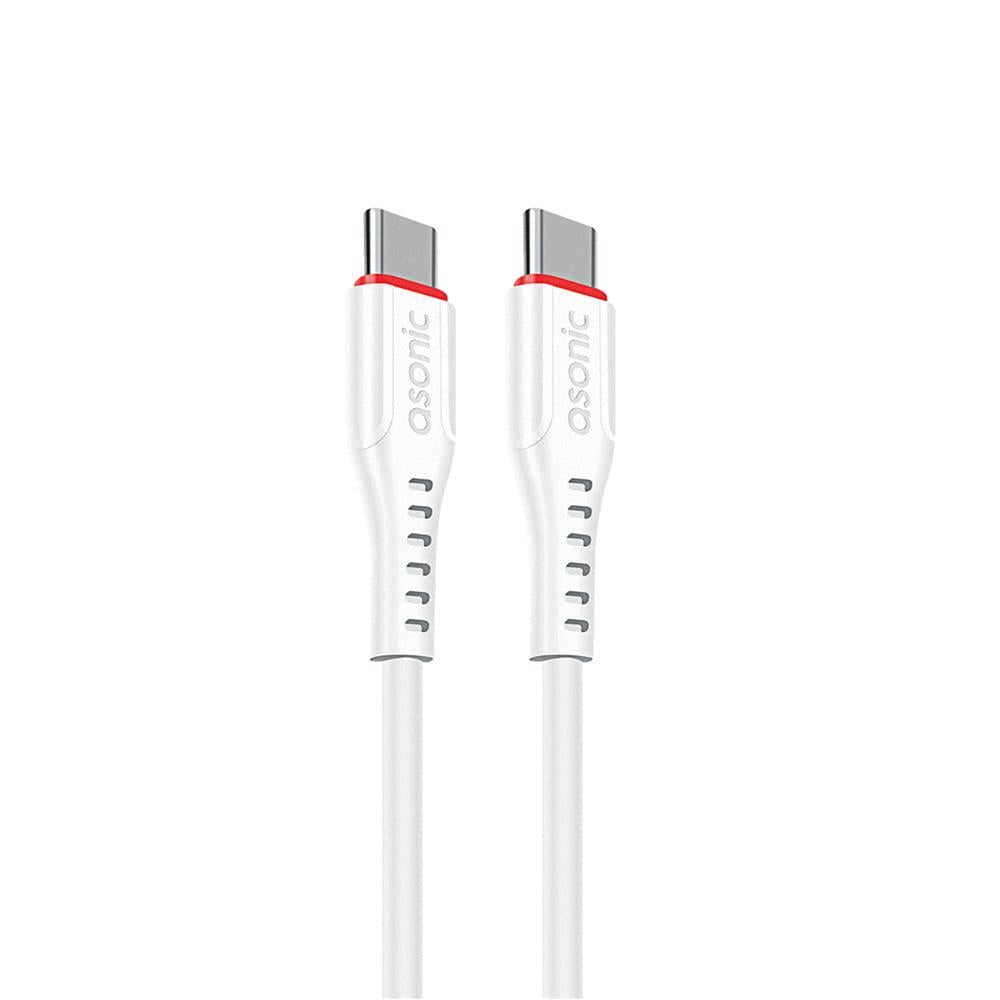 ASONİCAsonic AS-X706 1mt 60W Type-C to Type-C Hızlı Beyaz Data + Sarj Kablosu8680096121661