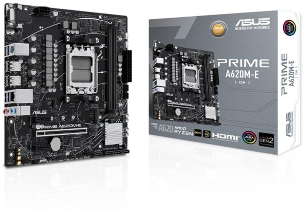 ASUSAsus PRIME A620M-E-CSM 6400mhz(OC) RGB M.2 AM5 mATX DDR5 Anakart4711387236772
