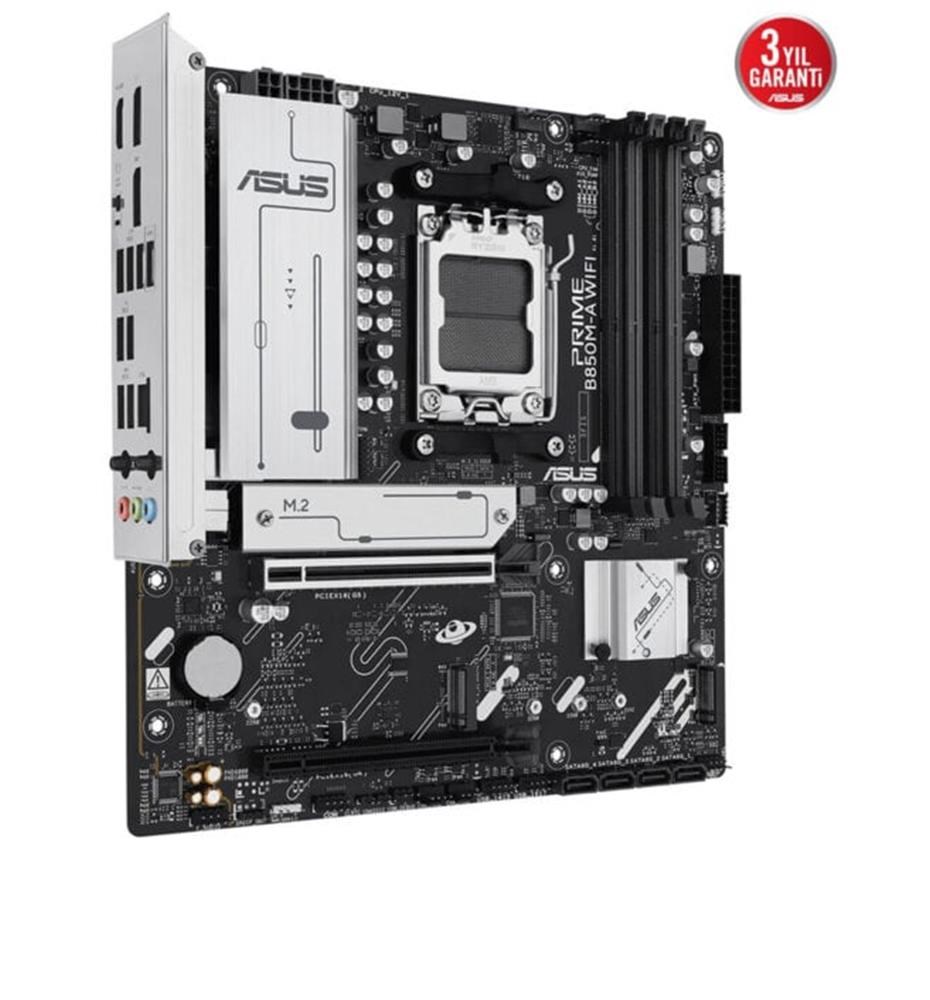 ASUSAsus Prime B850M-A WIFI 8000MHz (OC) DDR5 Soket AM5 M.2 HDMI DP mATX Anakart4711636051125
