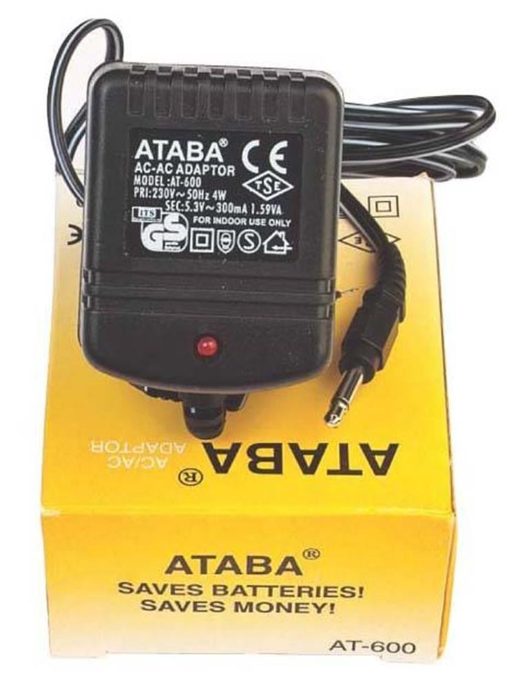 ATABAAtaba AT-600 3W, 5.3V 300MAH AC-AC Süpürge Adaptör080558905033