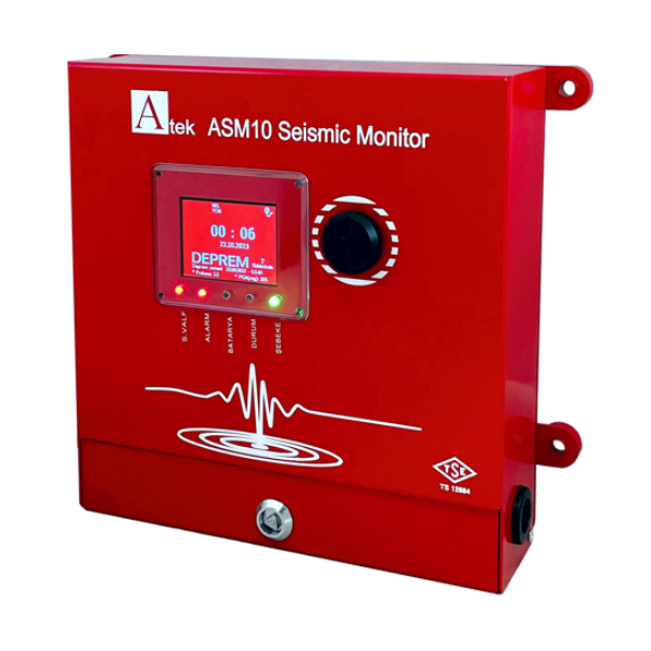 AtekAtek ASM10 Sismik Deprem Sensörü, Rasathane Onaylı, Deprem Kaydı,TSE Belgeli ASM10