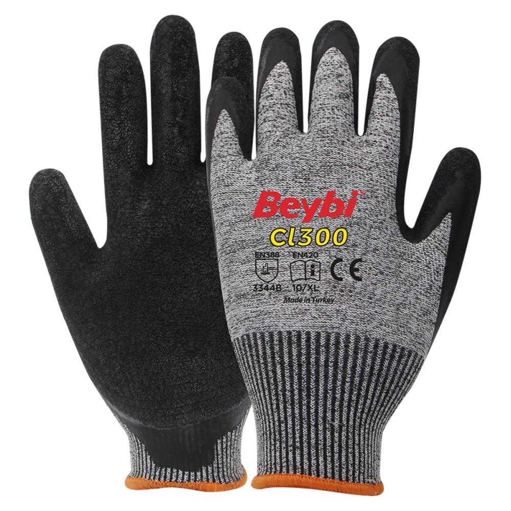 BEYBİBeybi CL300 10 Beden 12li Çift Lateks Kaplı (Aşınma,bıçakla kesilme,delinme ve kesilmeye dirençlidir8681780020758