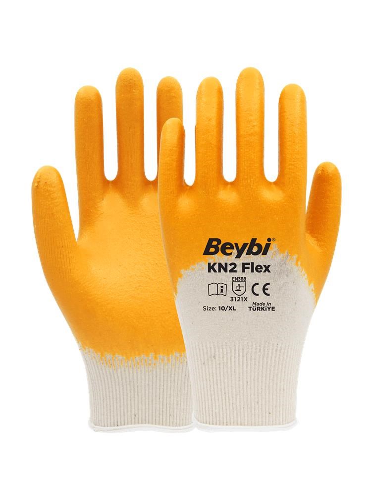 BEYBİBeybi Nitril PMK KN2 Flex 9 Beden Nitril Kaplı Pamuk Eldiven (3121x)¾ Nitril Kaplıdır8681780090515