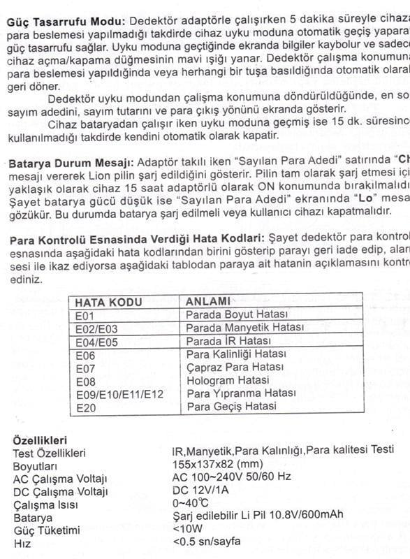 Bill CounterBill Counter AL-130 F5 ŞüpheliPara Kontrol Makinesi 5 Ülke ParasıAL-130 F5