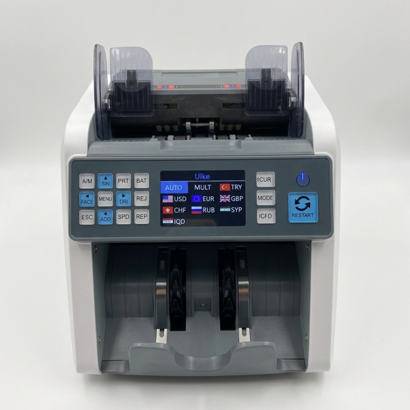 Bill CounterBill Counter AL-930 Tek Katlı Çift Cıslı Karışık Para Sayma Makinesi 8 Ülke Para BirimiAL-930