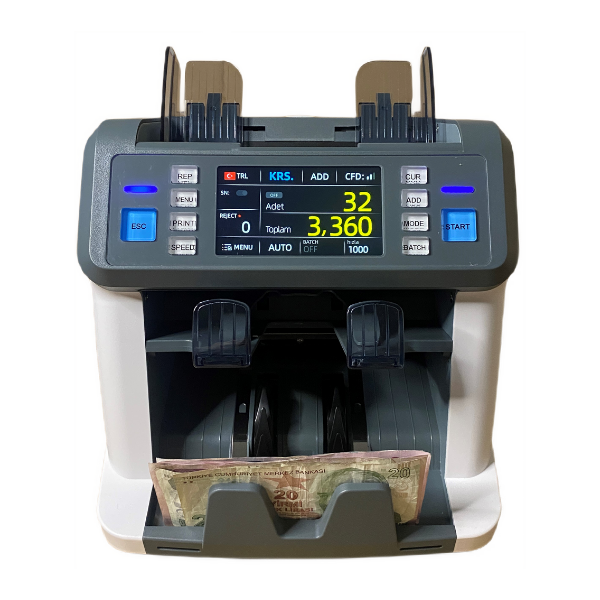 Bill CounterBill Counter AL-955A Çift Cıslı Karışık Para Sayma ve Tanıma Makinesi 25 Ülke Parası AL-955