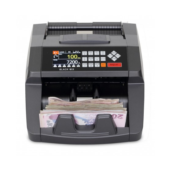 Bill CounterBill Counter Black Mix Para Sayma Makinesi TL Karışık Sayım, Euro ve USD Adet SayımBlack Mix