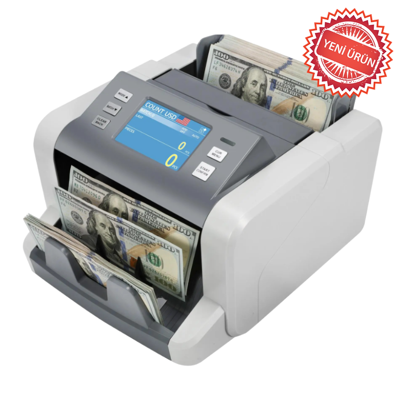 Bill CounterBill Counter HL-P80 Karışık Para Sayma Makinesi 6 Ülke Para Birimi TL, USD, EURO,GBP, CHF, RUBHL-P80
