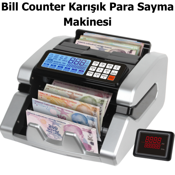 Bill CounterBill Counter Silver AL-7000S Karışık Para Sayma Makinesi TL, / EUR, USD, GBP Adet SayımıAL-7000S