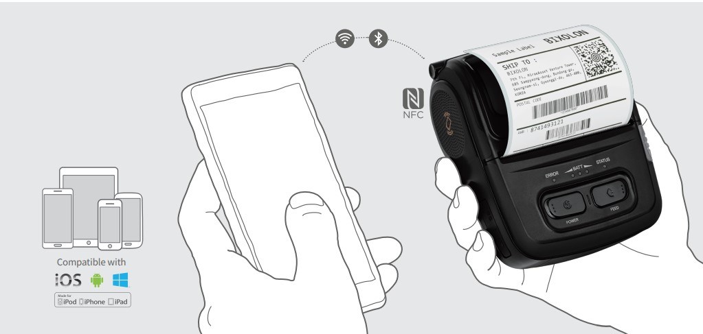 BixolonBixolon SPP-L310 Taşınabilir Barkod Yazıcı Usb - Seri - BluetoothSPP-310