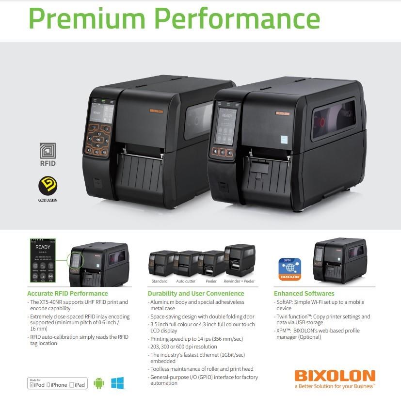 BixolonBixolon XT5-40 4 inch Termal Transfer Endüstriyel Etiket YazıcıXT5-40