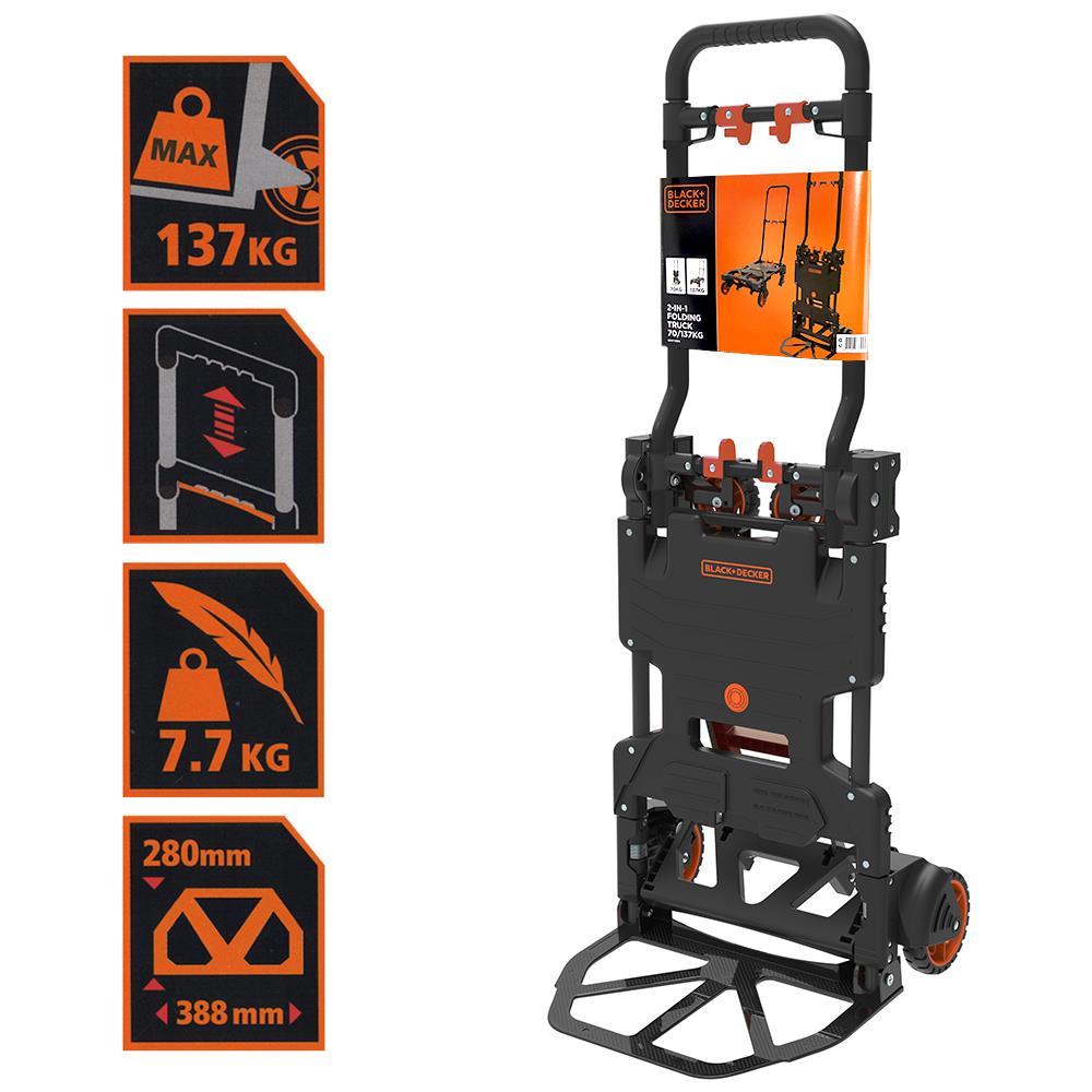 Black+DeckerBLACK+DECKER BH206 55/120Kg Çok Fonksiyonlu Katlanır El ArabasıBH206