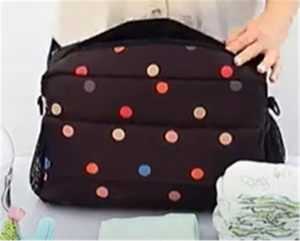 BOUBOUBoubou BSO-1001 Bebek Arabası Organizer Çanta Siyah Puantiyeli8682998400516