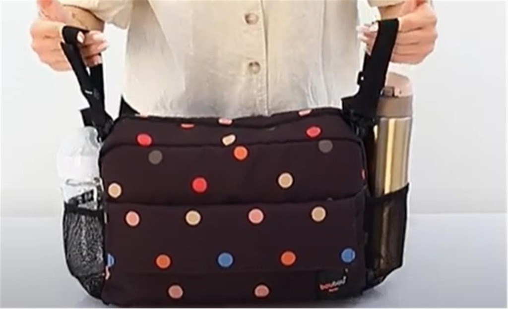 BOUBOUBoubou BSO-1001 Bebek Arabası Organizer Çanta Siyah Puantiyeli8682998400516