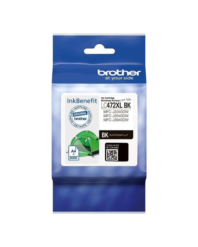 BROTHERBrother LC472XLBK Black Siyah Kartuş MFC-J2340-J3540-J3940 3.000 Sayfa4977766816489