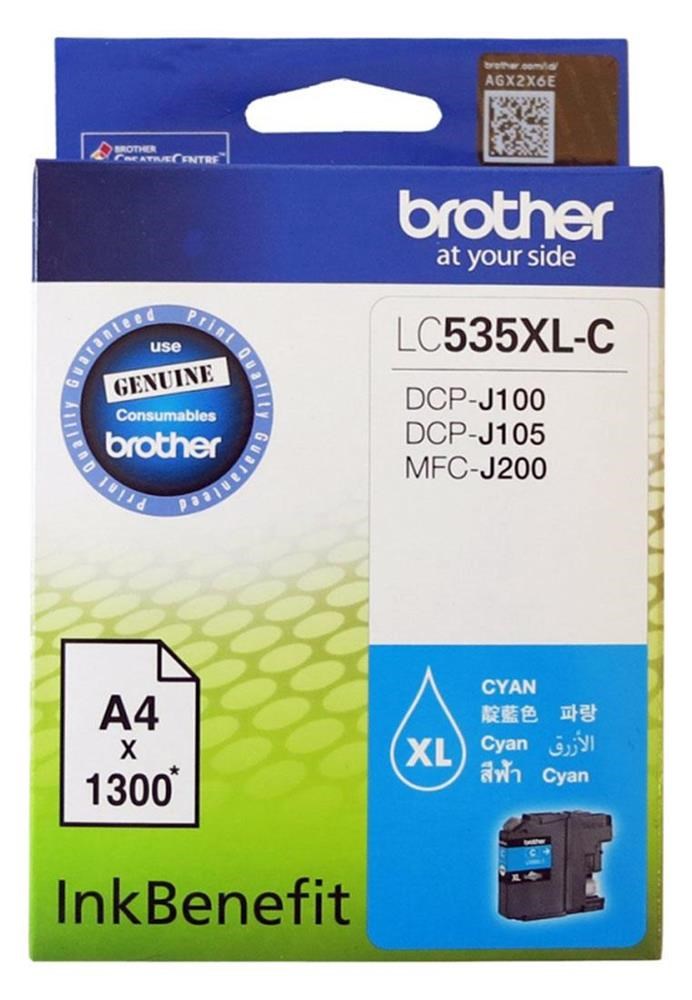 BrotherBrother LC535XLC Cyan Mavi 1.300 Sayfa Kartuş DCP-J105 MFC-J2004977766731379