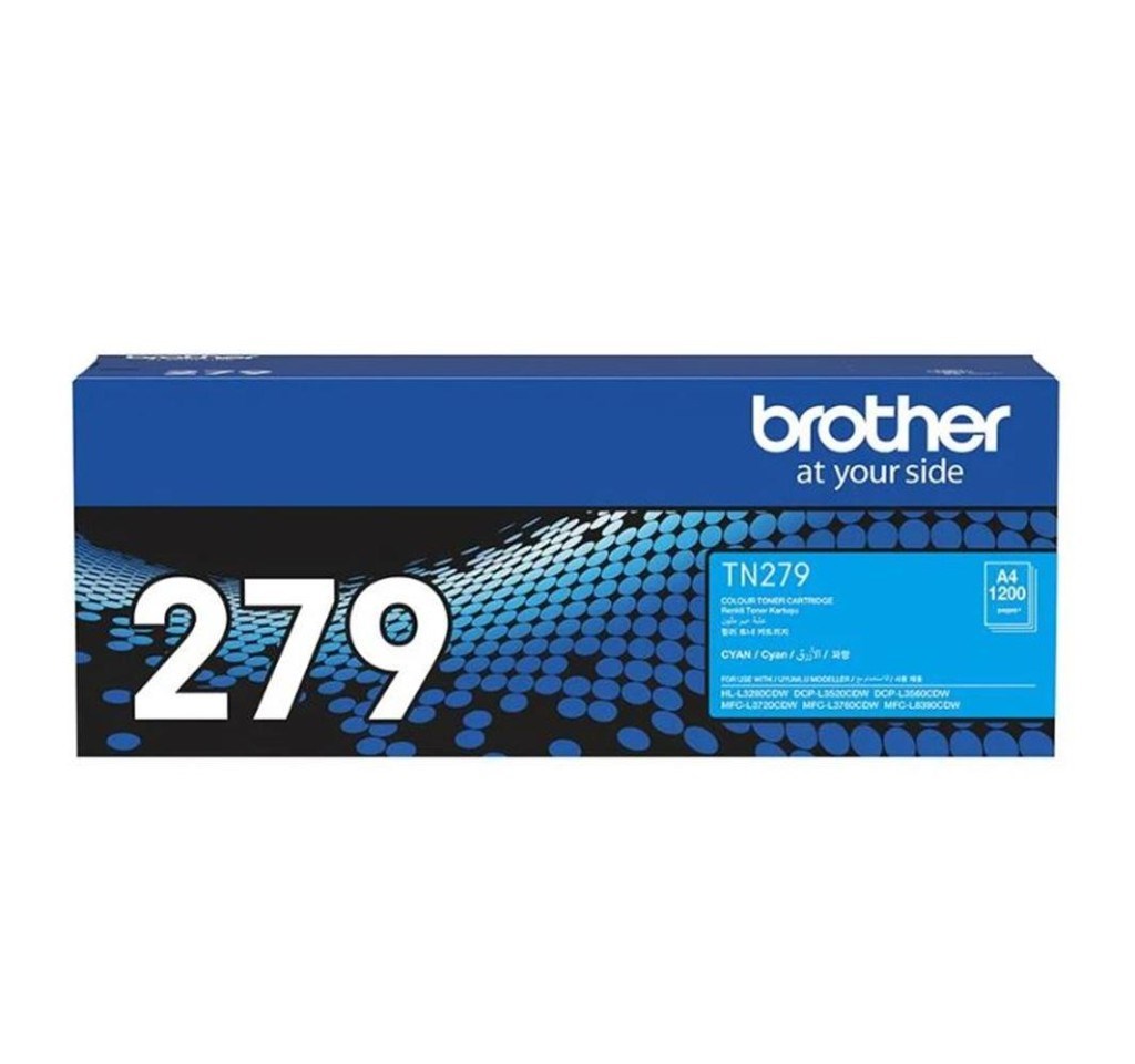BrotherBrother TN-279C Cyan Mavi Toner HL-L3280CDW  DCP-L3520-3560 MFC-L3720-3760-8390 1.200 Sayfa4977766828284