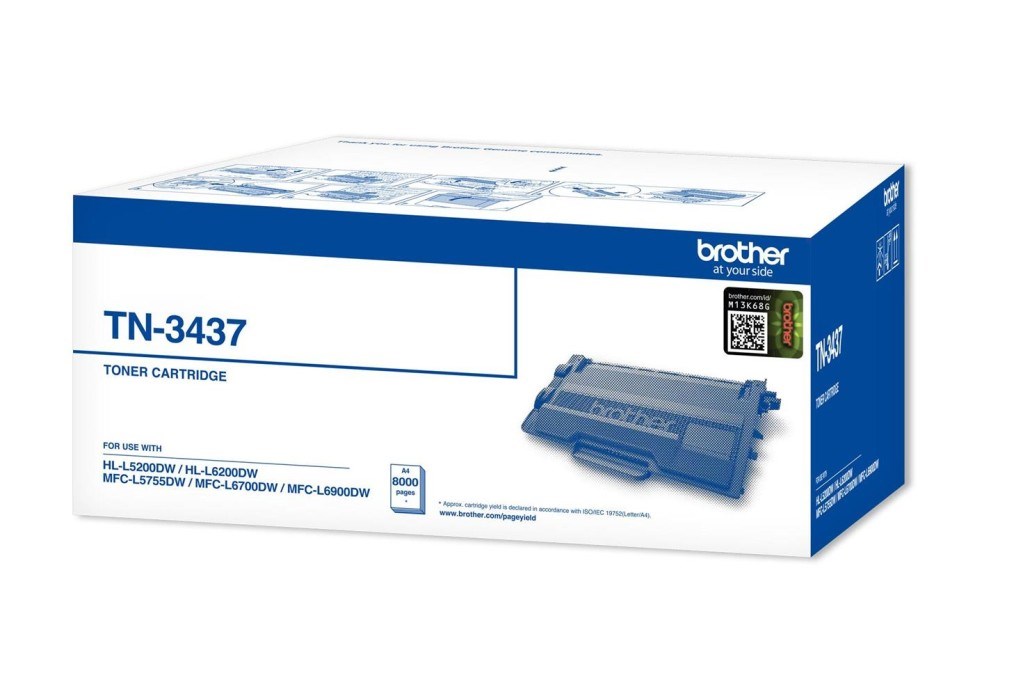 BrotherBrother TN-3437 8.000 Sayfa Black Siyah Toner HL-L5100 HL-L5200DW  HL-L6200DW4977766757188