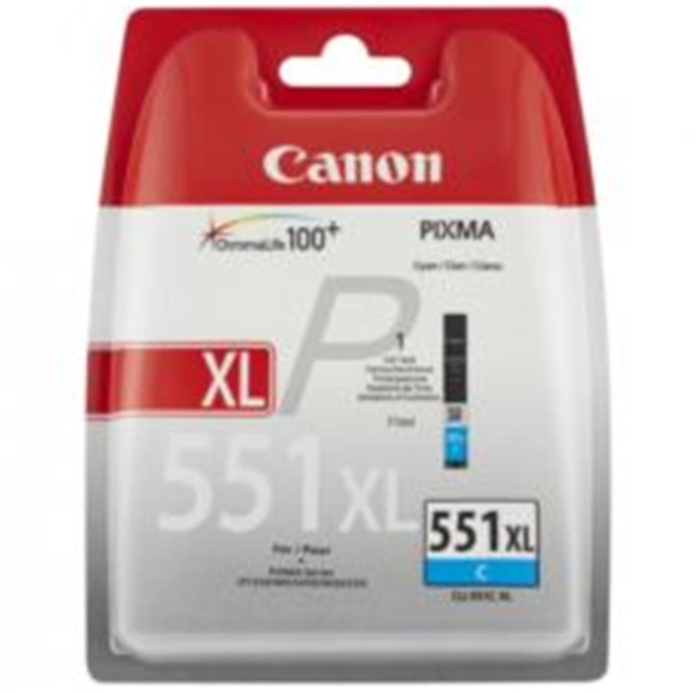 CANONCanon CLI-551XL C Cyan Mavi Yüksek Kapasiteli Mürekkep Kartuş IP7250 MX9254960999904931