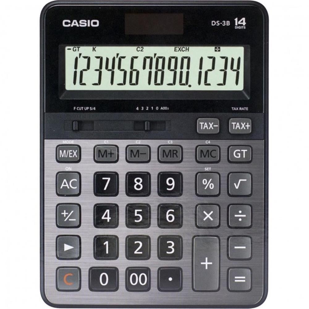 CASIOCasio DS-3B Profesyonel 14 Hane Masa Üstü Hesap Makinesi4971850094180
