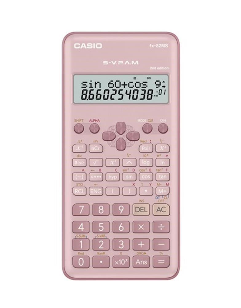 CasioCasio FX-82MS-2-PK-W-DTF Versiyon Bilimsel Pembe Fonksiyonlu Hesap Makinesi4549526621796