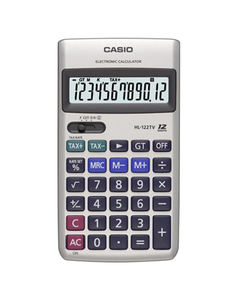 CasioCasio HL-122TV 12 Hane Cep Tipi Hesap Makinesi4971850174363