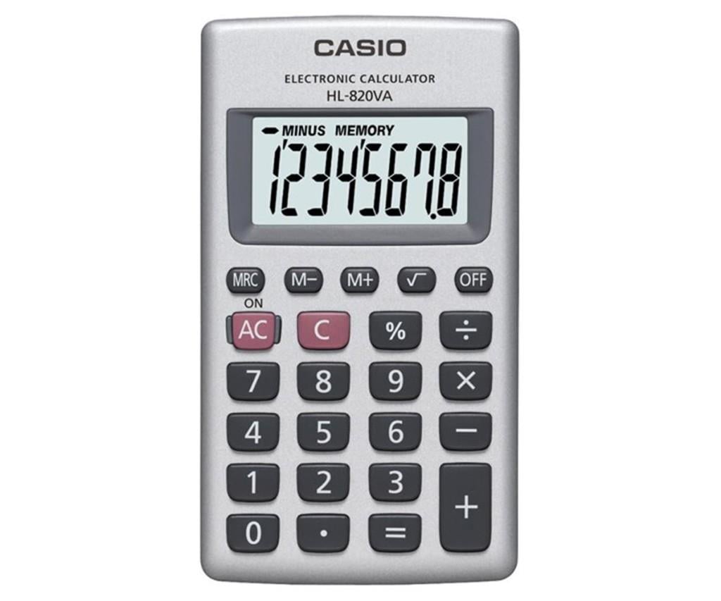 CASIOCasio HL-820VA-W 8 Hane Beyaz Cep Tipi Hesap Makinesi4971850091530