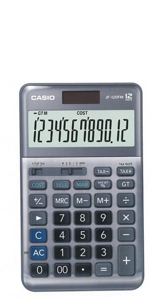 CASIOCasio JF-120FM 12 Hane Masa Üstü Hesap Makinesi4549526701337