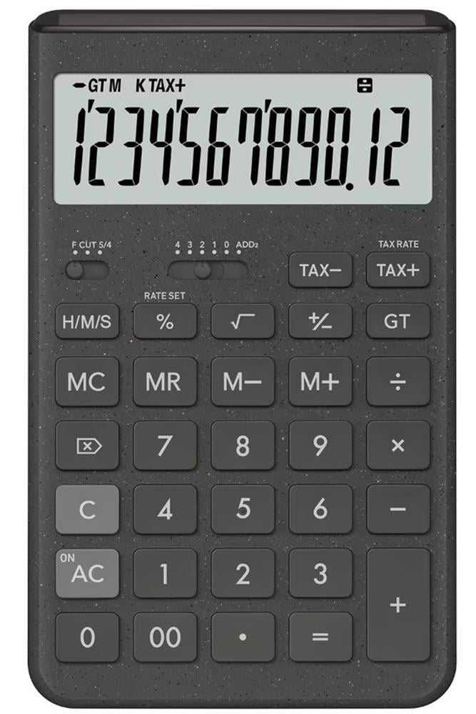 CASIOCasio JT-200T-GY 12 Hane Gri Masa Üstü Hesap Makinesi4549526619397