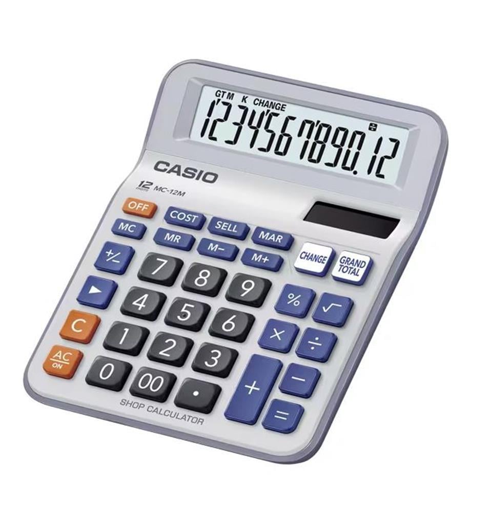 CASIOCasio MC-12M-W 12 Hane Masa Üstü Hesap Makinesi4971850099536