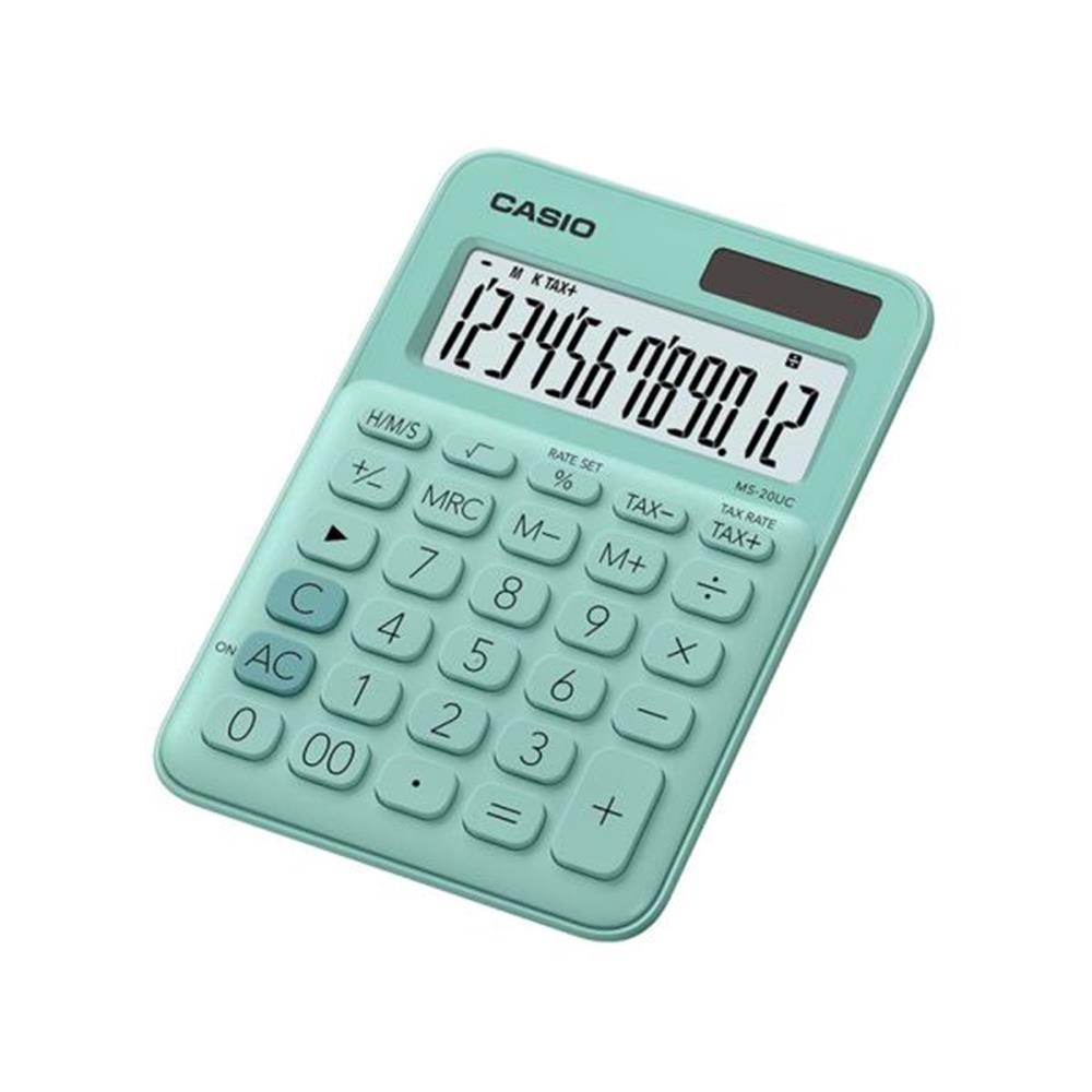 CasioCasio MS-20UC-GN 12 Hane Yeşil Masa Üstü Hesap Makinesi4549526617232