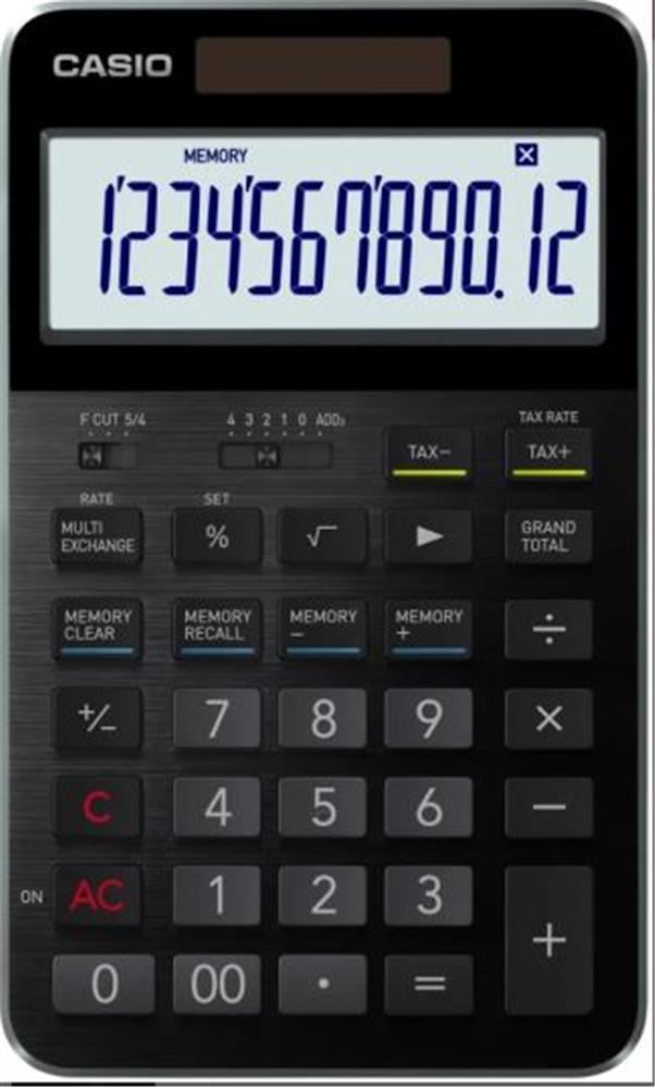 CASIOCasio S100X-BK-DJ Profesyonel 12 Hane Masa Üstü Hesap Makinesi4549526614569