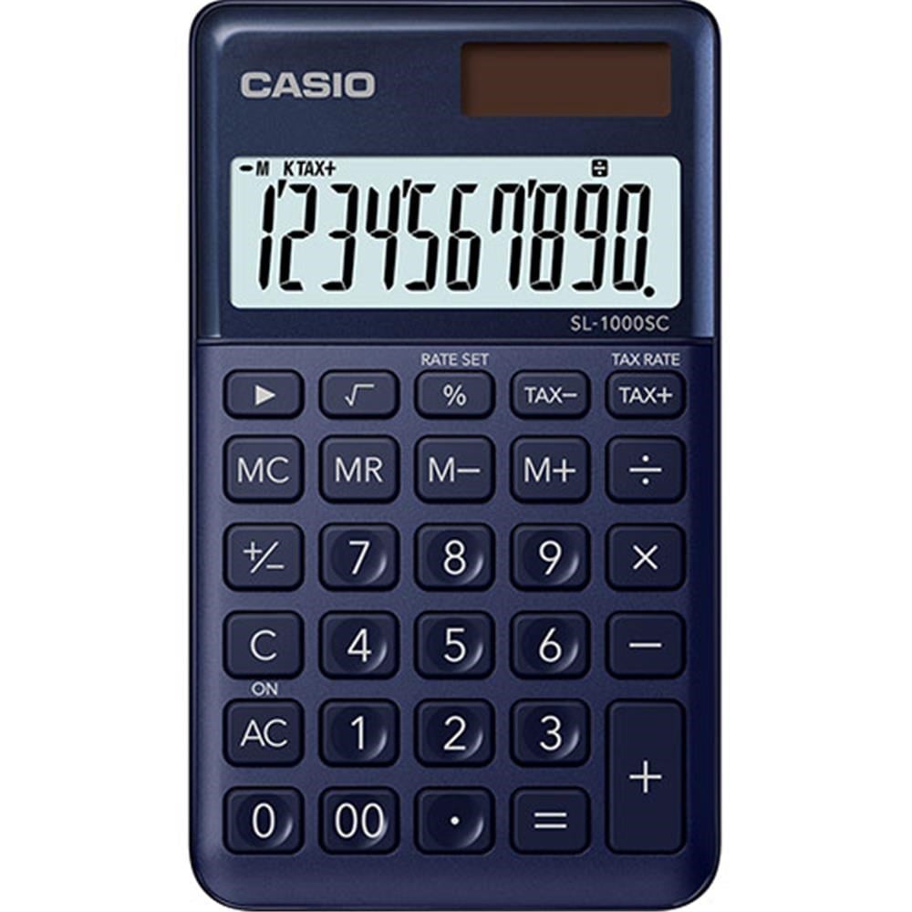 CasioCasio SL-1000SC-NY Cep Tipi 10 Hane Lacivert Hesap Makinesi4549526604089