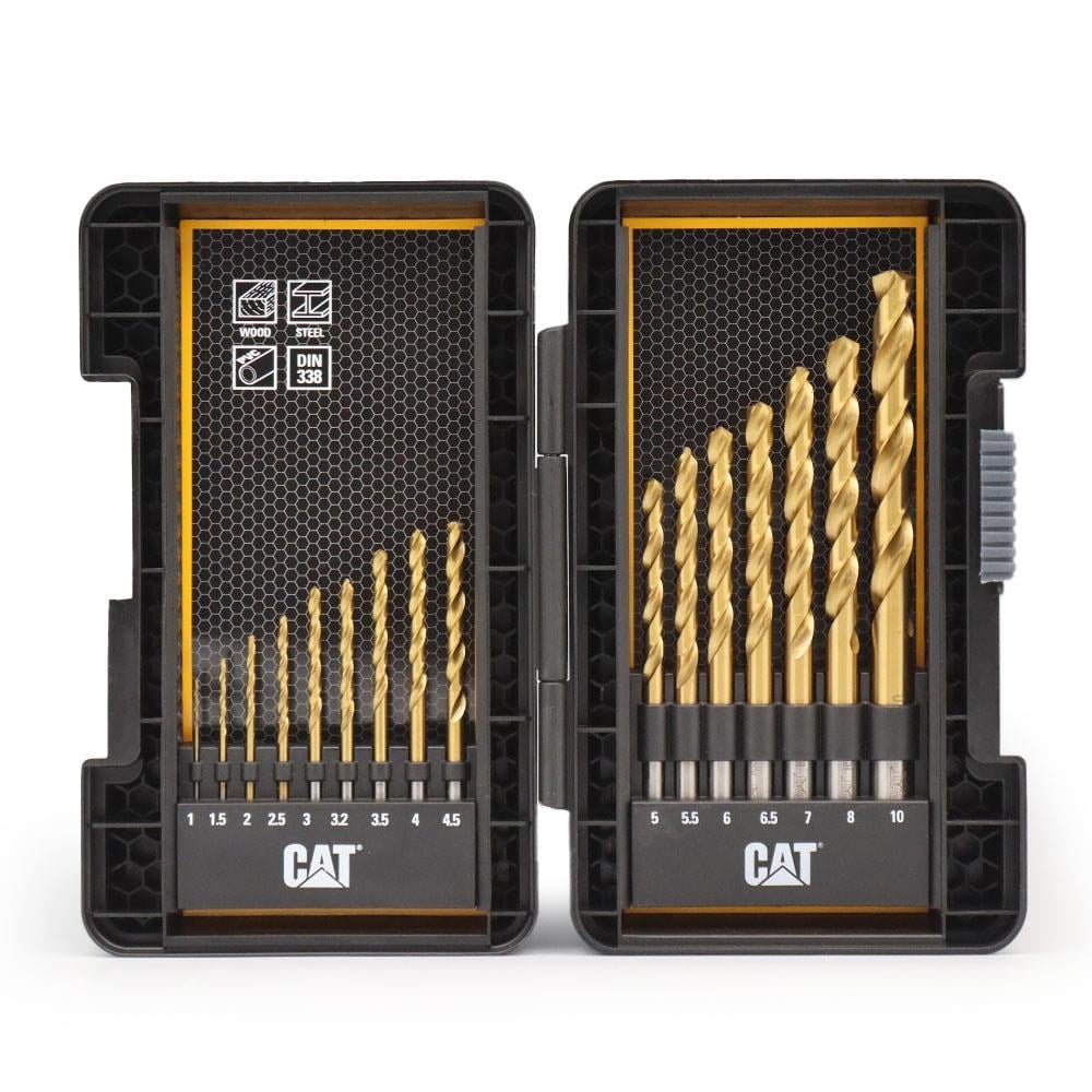 CATCAT DA02901 16 Parça Profesyonel Titanyum Kaplama HSS Metal Delici Matkap UcuDA02901