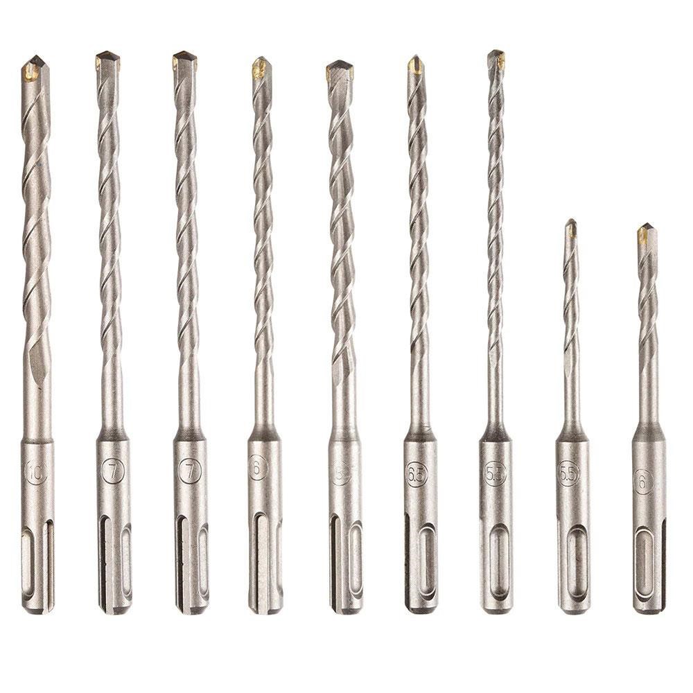 CATCAT DA03902 17 Parça Tungsten Karbür SDS-Plus Beton Kırıcı/Delici Matkap UcuDA03902