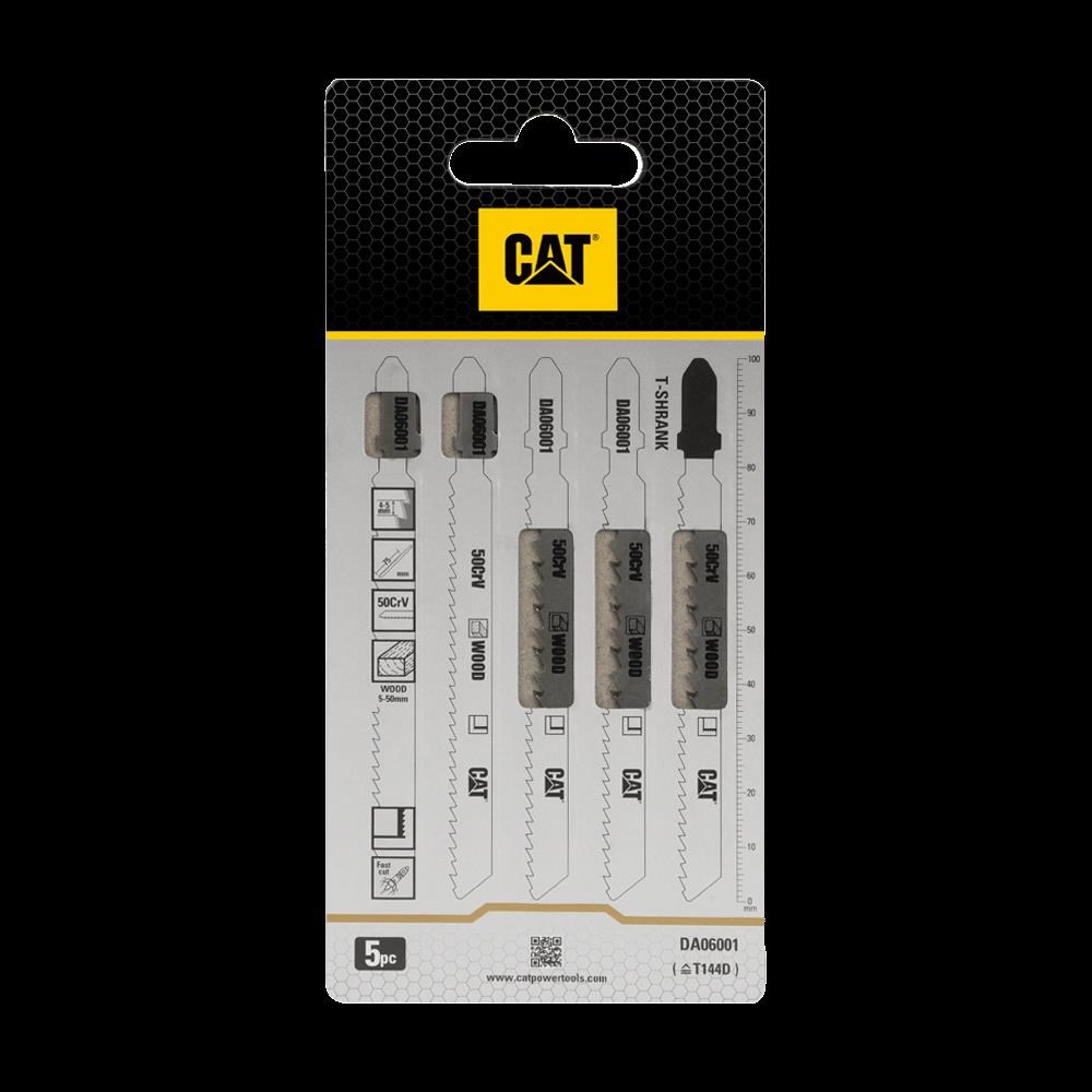CATCAT DA06001 5 Parça Profesyonel Ahşap Hızlı/Kaba Kesim Dekupaj Testere Bıçağı, UcuDA06001