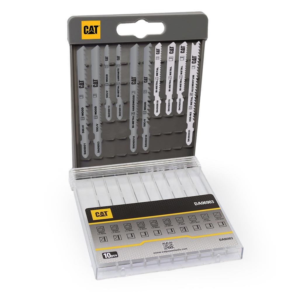 CATCAT DA06903 10 Parça Profesyonel Metal/Ahşap Hassas/Kaba Kesim Dekupaj Testere UcuDA06903
