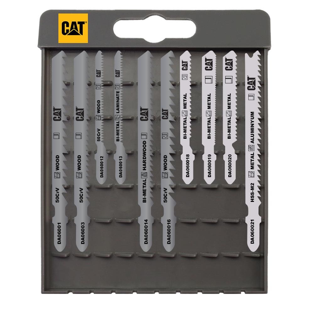 CATCAT DA06903 10 Parça Profesyonel Metal/Ahşap Hassas/Kaba Kesim Dekupaj Testere UcuDA06903