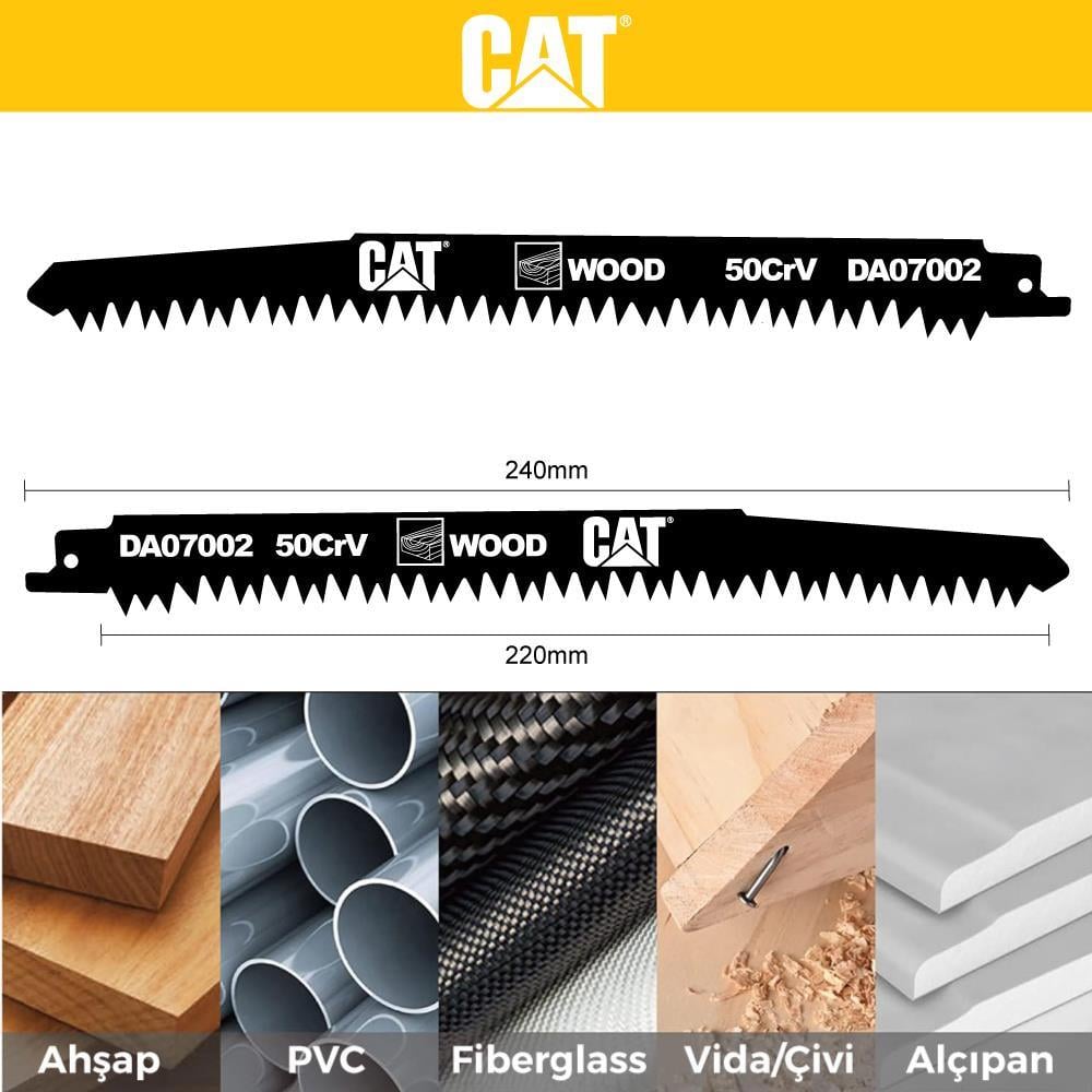 CATCAT DA07002 228mm 2 Parça Profesyonel Hızlı Ahşap Kesme Tilki Kuyruğu Testere UcuDA07002