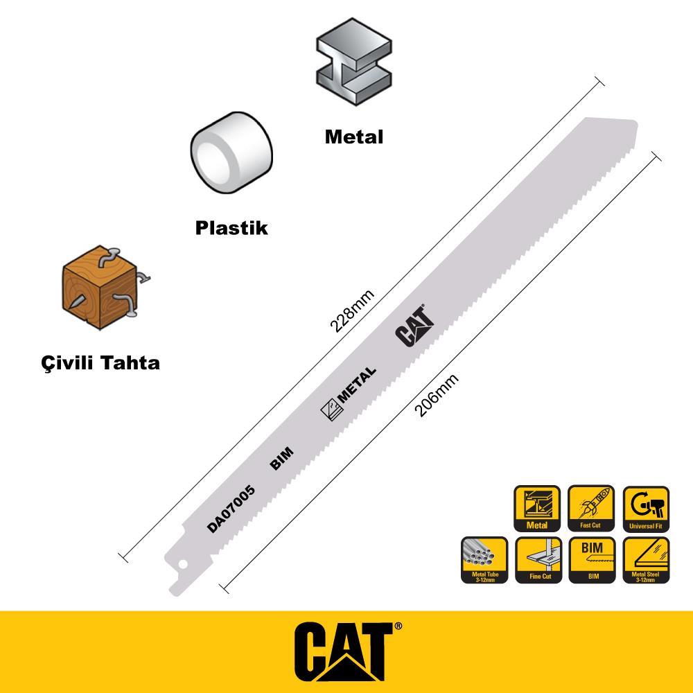 CATCAT DA07005 228mm 2 Parça Profesyonel Metal/Çivili Ahşap Kesme Tilki Kuyruğu Testere UcuDA07005