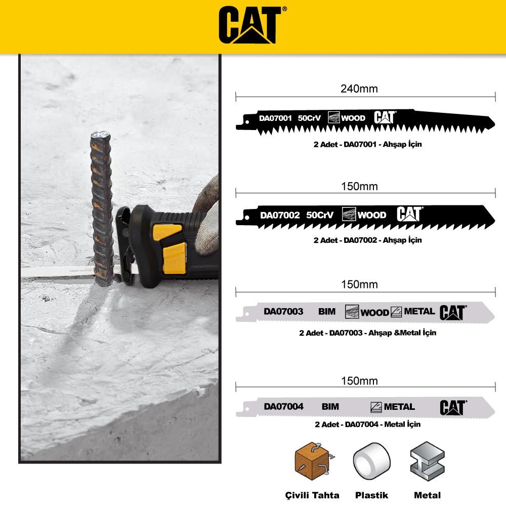 CATCAT DA07901 8 Parça Profesyonel Metal/Ahşap Kesme Tilki Kuyruğu Testere UcuDA07901
