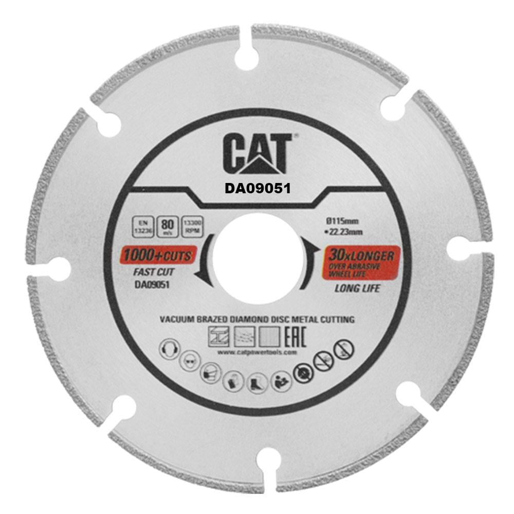 CATCAT DA09051 115mm Profesyonel Çelik, İnox, Demir Elmas Metal Kesme Diski (Soketli, Aralıklı Kenar)DA09051