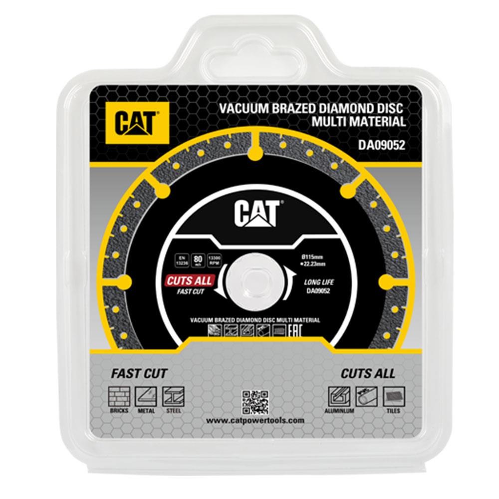 CATCAT DA09052 115mm Profesyonel Çelik, İnox, Alüminyum, PVC, Fayans, Çok Amaçlı Elmas Kesme Diski (Soketli, Aralıklı Kenar)DA09052