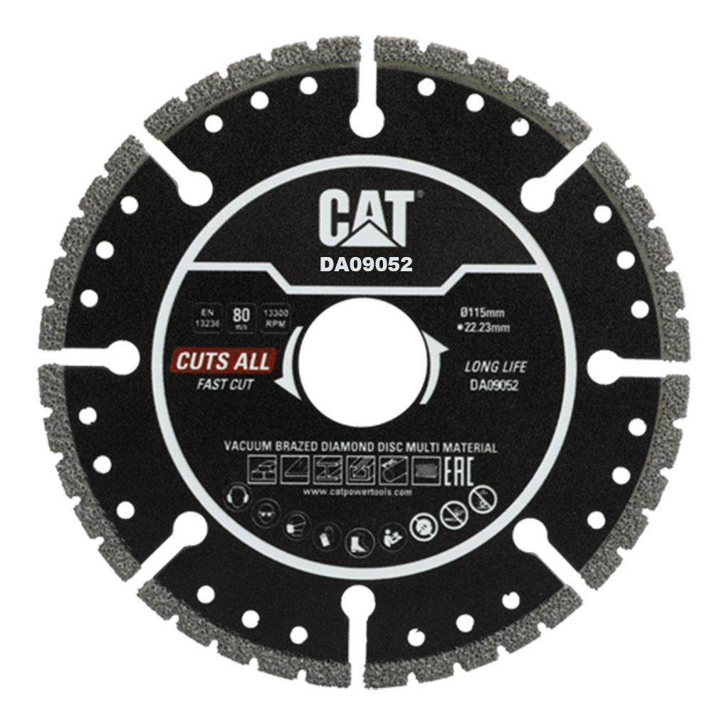 CATCAT DA09052 115mm Profesyonel Çelik, İnox, Alüminyum, PVC, Fayans, Çok Amaçlı Elmas Kesme Diski (Soketli, Aralıklı Kenar)DA09052