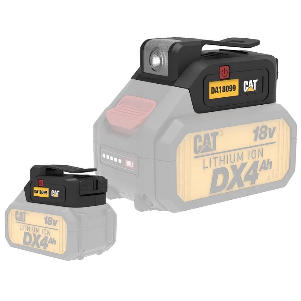 CATCAT DA18099 18Volt 2A Çift Çıkışlı USB Port + LED Fener (Akü Dahil Değildir)DA18099