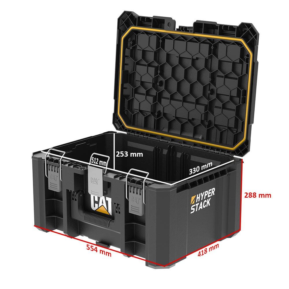 CATCAT DA41003 HYPER STACK 43 Litre Ağır Hizmet Tipi Kilitli Takım ÇantasıDA41003