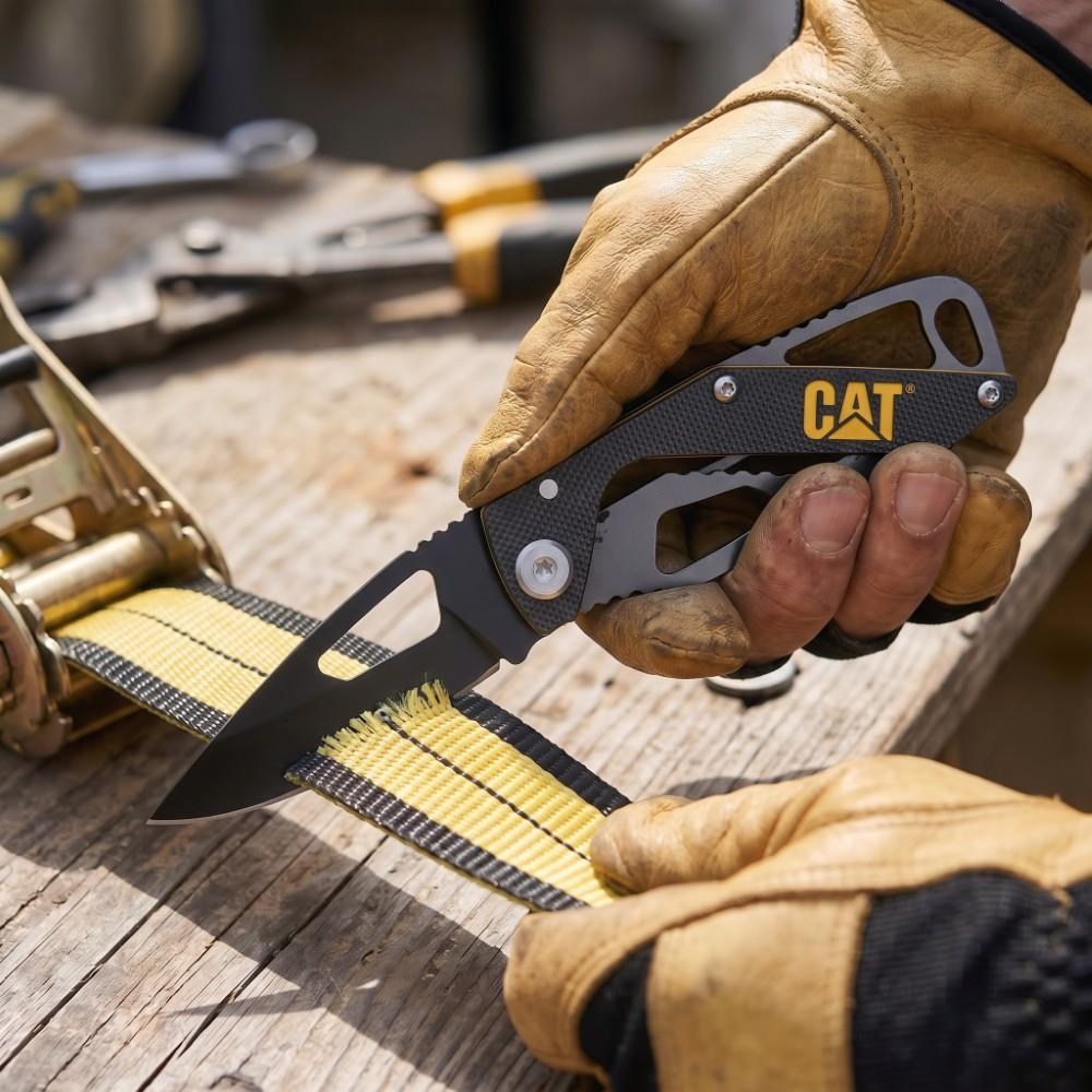 CATCAT DA980265 Kemer Askı Kancalı Katlanabilir 13CM Paslanmaz Çelik Siyah Kamp ÇakısıDA980265