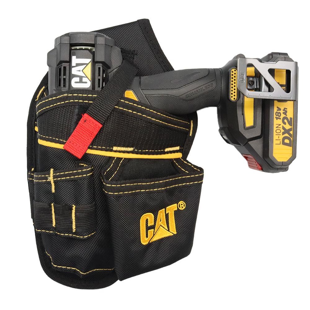 CATCAT DA980565 Şarjlı Matkap İçin Kemer Askılı Ağır Hizmet Bel Alet ÇantasıDA980565