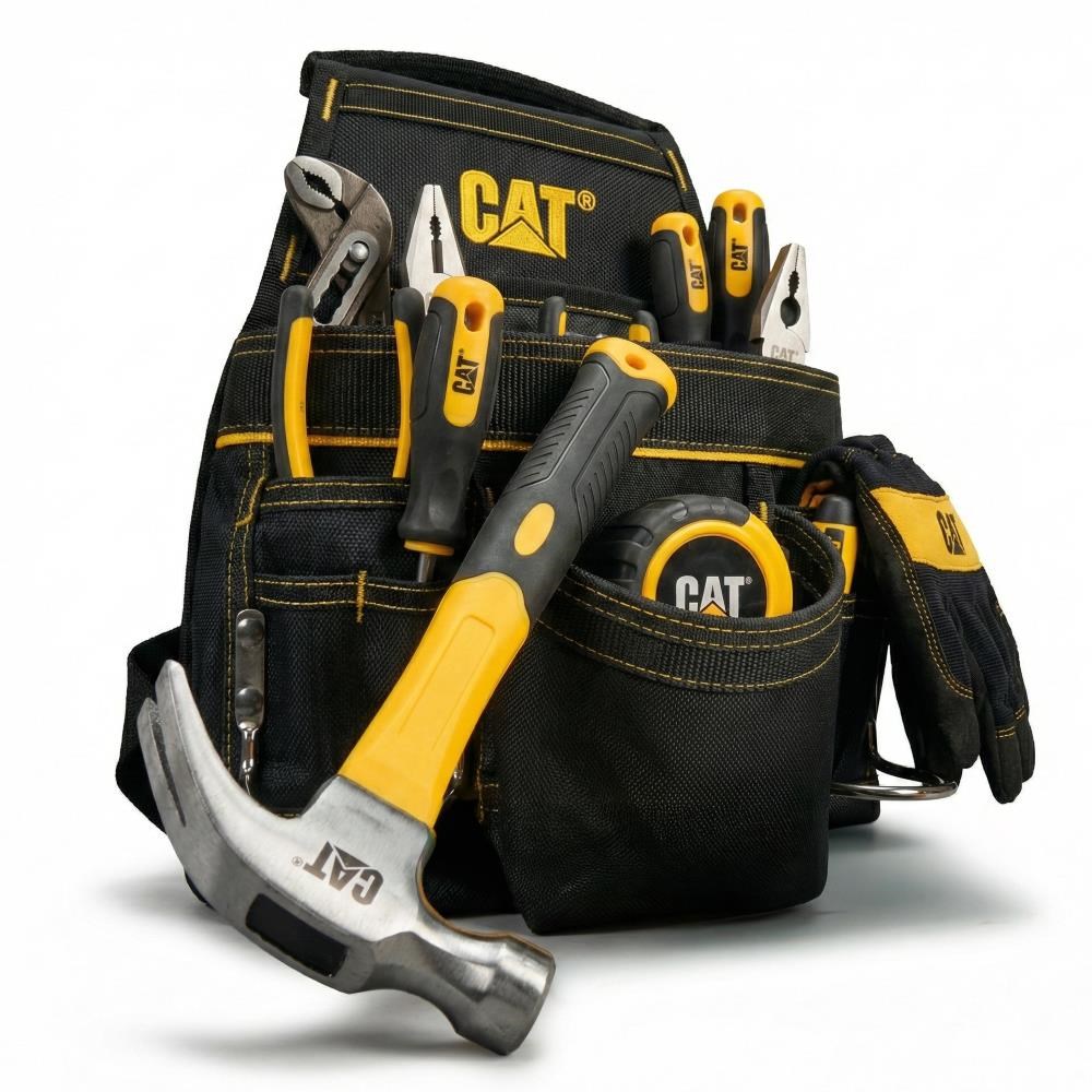 CATCAT DA980567 Çift Askı Kancalı Ağır Hizmet Bel Alet ÇantasıDA980567