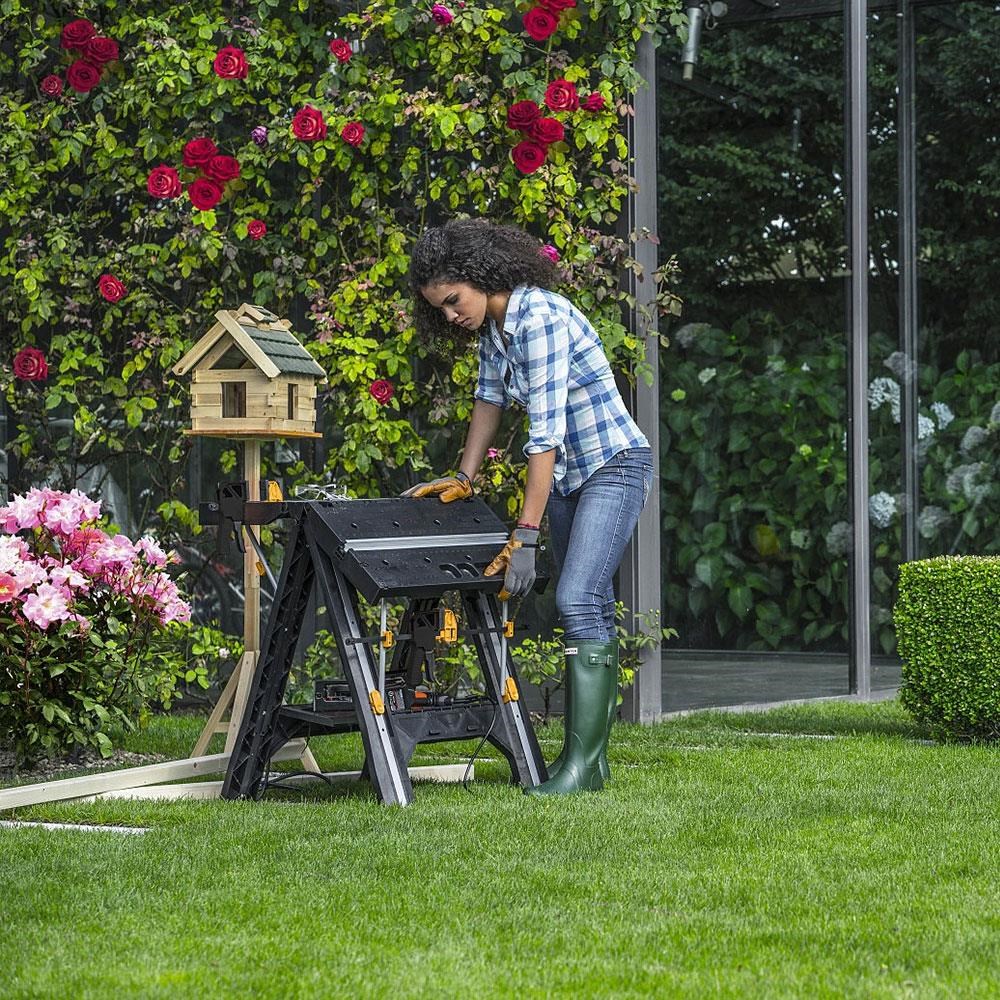 CATCAT DH1005 Çok Fonksiyonlu Katlanabilir Çalışma Tezgâhı + 2 Adet Tetik İşkenceDH1005